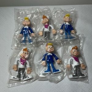 Kellogg's Rice Krispies mascots, Snap and Crackle, vinyl figures.  Six total.